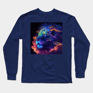 Lion - Cosmic Clouds Series Long Sleeve T-Shirt